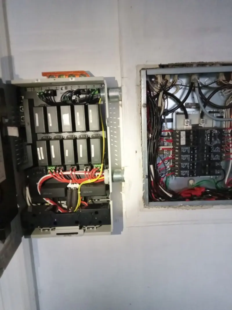 Electrical panel upgrade completed for Security Camera Wiring in Worth